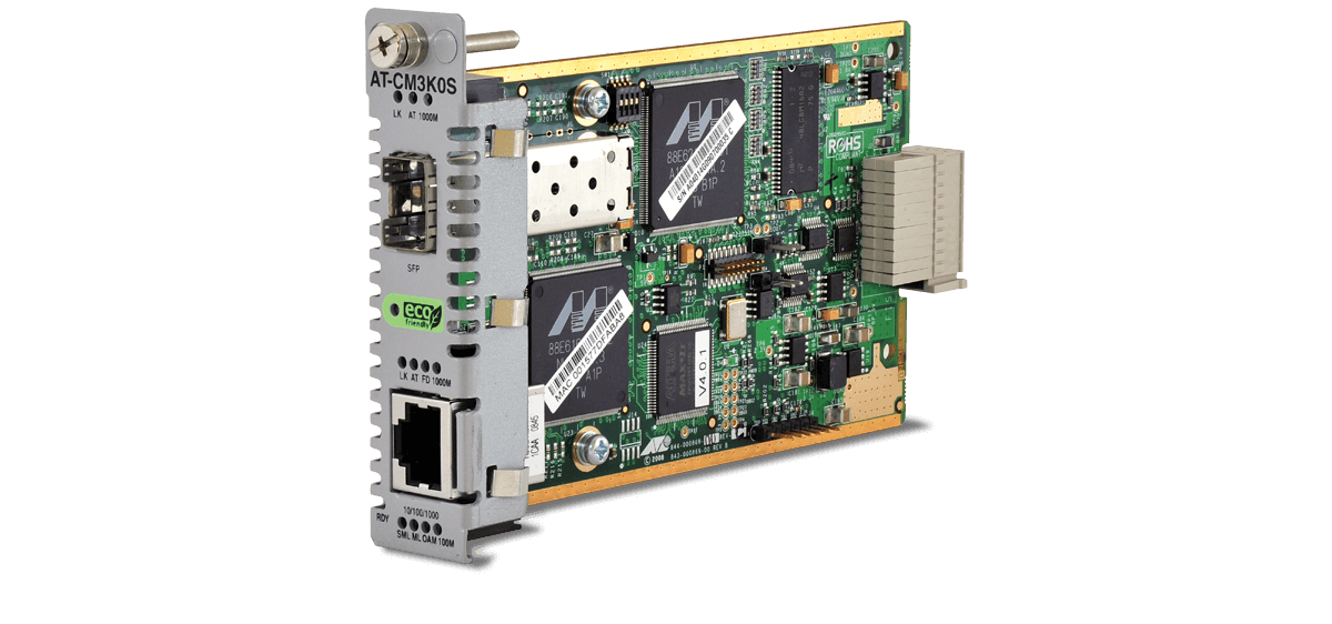 Allied Telesis AT-CM3K0S 990-002164-00 Fiber Media Converter New Open Box