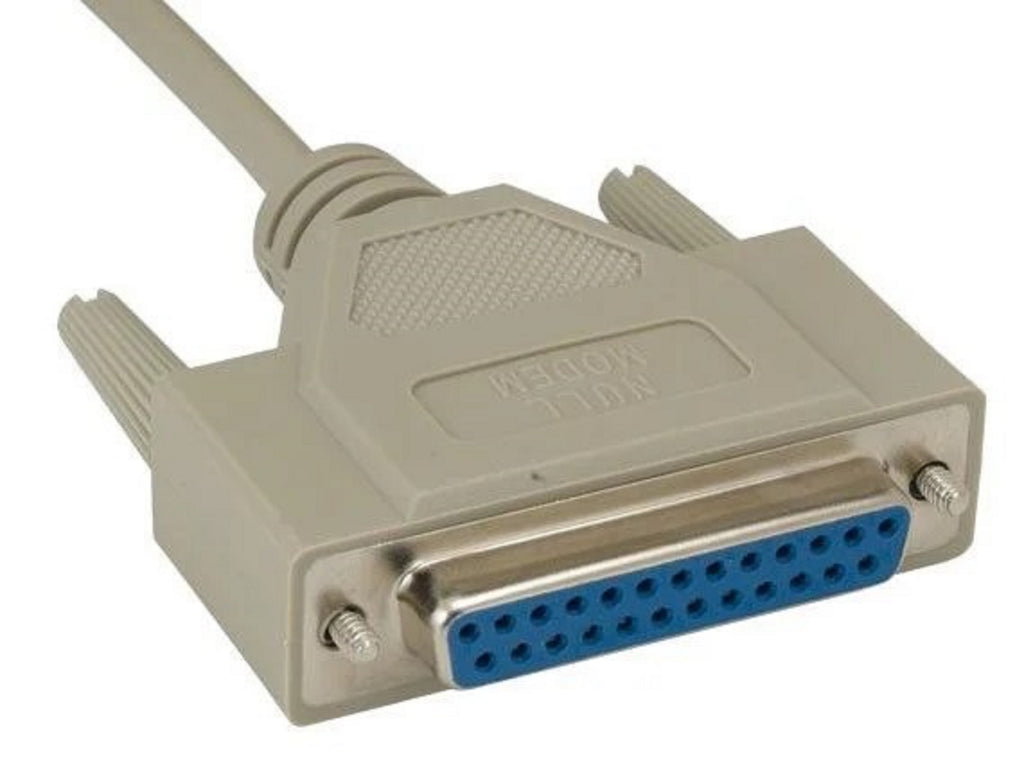 Belkin F3D153-10 DB25 Null Modem Cable F/F 10ft RS232 Serial Cable