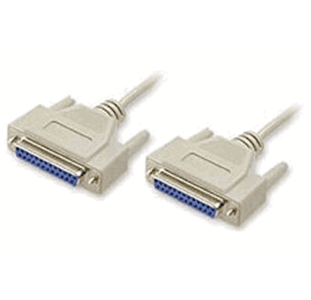 Belkin F3D153-10 DB25 Null Modem Cable F/F 10ft RS232 Serial Cable